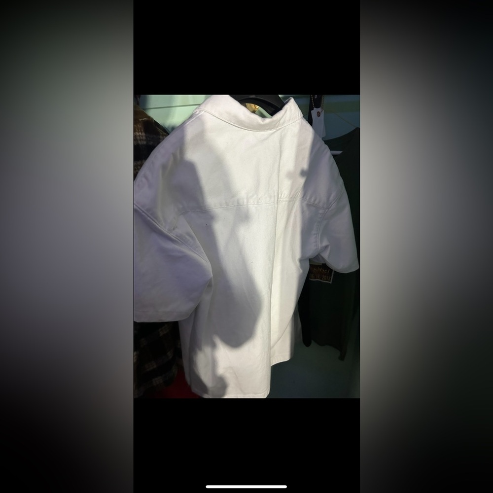 Purple Brand
Denim ShortSleeve Shirt
White, Small
